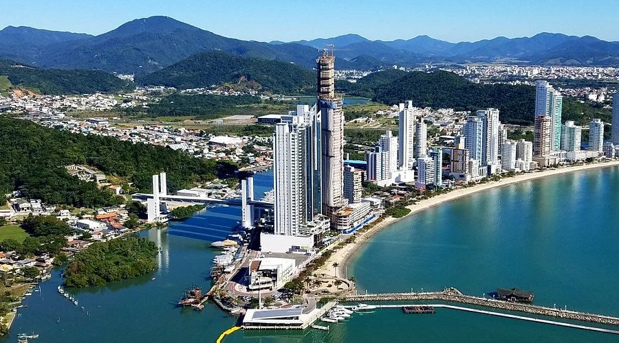 Vista da região de Balneário Camboriú