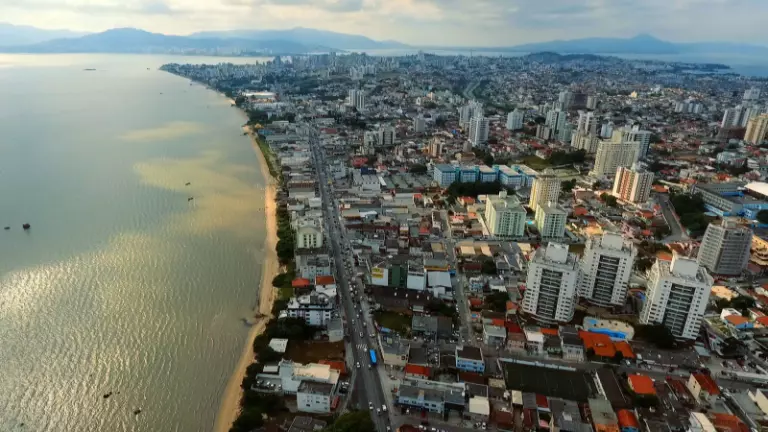 Vista da região de Florianópolis e Região